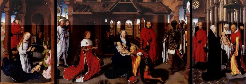 MEMLING, Hans Wings of a Triptych sh France oil painting art